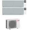 CONDIZIONATORE MITSUBISHI KIRIGAMINE ZEN SILVER DUAL SPLIT MSZ-EF 12000+12000 BTU WIFI INVERTER MXZ-5F102VF3 A++