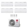 CONDIZIONATORE LG QUADRI SPLIT LIBERO SMART 7000+7000+12000+18000 BTU WIFI INVERTER MU5R30 A++