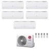 CONDIZIONATORE LG PENTA SPLIT LIBERO SMART 7000+7000+9000+9000+9000 BTU WIFI INVERTER MU5R30 A++
