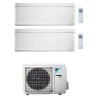 CONDIZIONATORE DAIKIN DUAL SPLIT STYLISH 9000+12000 BTU BIANCO WIFI INVERTER 4MXM80A A+++