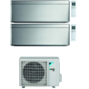 CONDIZIONATORE DAIKIN DUAL SPLIT STYLISH 9000+18000 BTU SILVER WIFI INVERTER 4MXM68A A+++