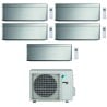 CONDIZIONATORE DAIKIN PENTA SPLIT STYLISH 5000+5000+7000+15000+18000 BTU SILVER WIFI INVERTER 5MXM90A A+++