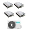 CONDIZIONATORE HISENSE CANALIZZATO QUADRI SPLIT 12000+12000+12000+12000 BTU INVERTER 5AMW105U4RQC A++