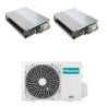 CONDIZIONATORE HISENSE CANALIZZATO DUAL SPLIT 18000+18000 BTU INVERTER 5AMW105U4RQC A++