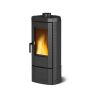 STUFA A LEGNA LA NORDICA EXTRAFLAME CANDY EOS 6,6 KW INTERAMENTE IN GHISA SMALTATA AD ARIA