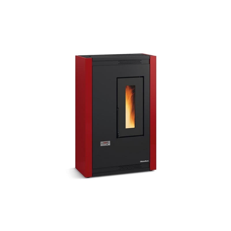 https:zetaidraulica.gumlet.io stufa a pellet la nordica extraflame luisella 44 kw in acciaio colore bordeaux ad aria