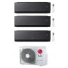 CONDIZIONATORE LG TRIAL SPLIT ARTCOOL BLACK AI AIR 9000+9000+12000 BTU WIFI INVERTER MU3R19.U24 A+++