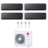 CONDIZIONATORE LG QUADRI SPLIT ARTCOOL BLACK AI AIR 9000+9000+9000+9000 BTU WIFI INVERTER MU4R27.U24 A++