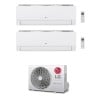 CONDIZIONATORE LG LIBERO SMART WIFI R32 DUAL SPLIT INVERTER 12000+18000 BTU MU3R19.U24 A+++