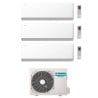 CONDIZIONATORE HISENSE TRIAL SPLIT UNI HB 9000+9000+18000 BTU WIFI INVERTER 5AMW105U4RQC A++