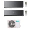 CONDIZIONATORE HISENSE DUAL SPLIT ENERGY PRO X BLACK 9000+12000 BTU WIFI INVERTER 3AMW62U4RJC A++
