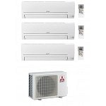 MITSUBISHI CLIMATIZZATORE CONDIZIONATORE TRIAL SPLIT MSZ-HR R-32 9000+9000+12000 MXZ-3HA50VF A++