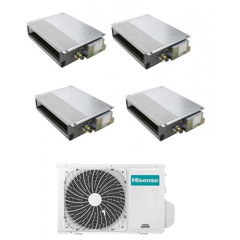 https:zetaidraulica.gumlet.io condizionatore hisense canalizzato quadri split 90009000900012000 btu inverter 4amw81u4raa r 32 a plus plus