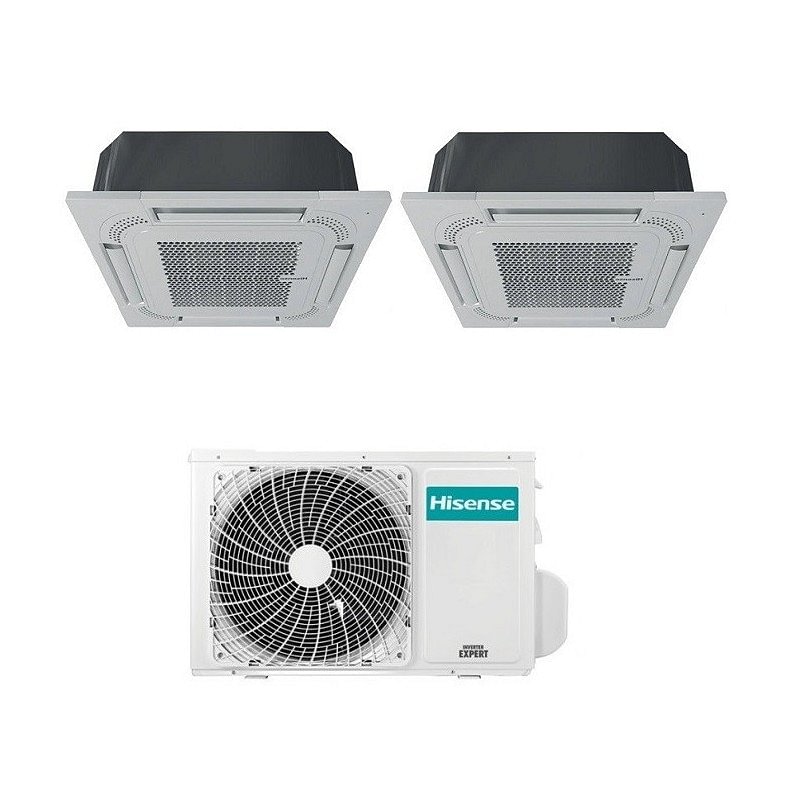 https:zetaidraulica.gumlet.io hisense condizionatore cassetta a 4 vie dual split inverter gas r32 90009000 btu 2amw42u4rra a plus plus