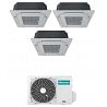 HISENSE CONDIZIONATORE CASSETTA A 4 VIE TRIAL SPLIT INVERTER GAS R32 9000+9000+12000 BTU 3AMW72U4RJC A++