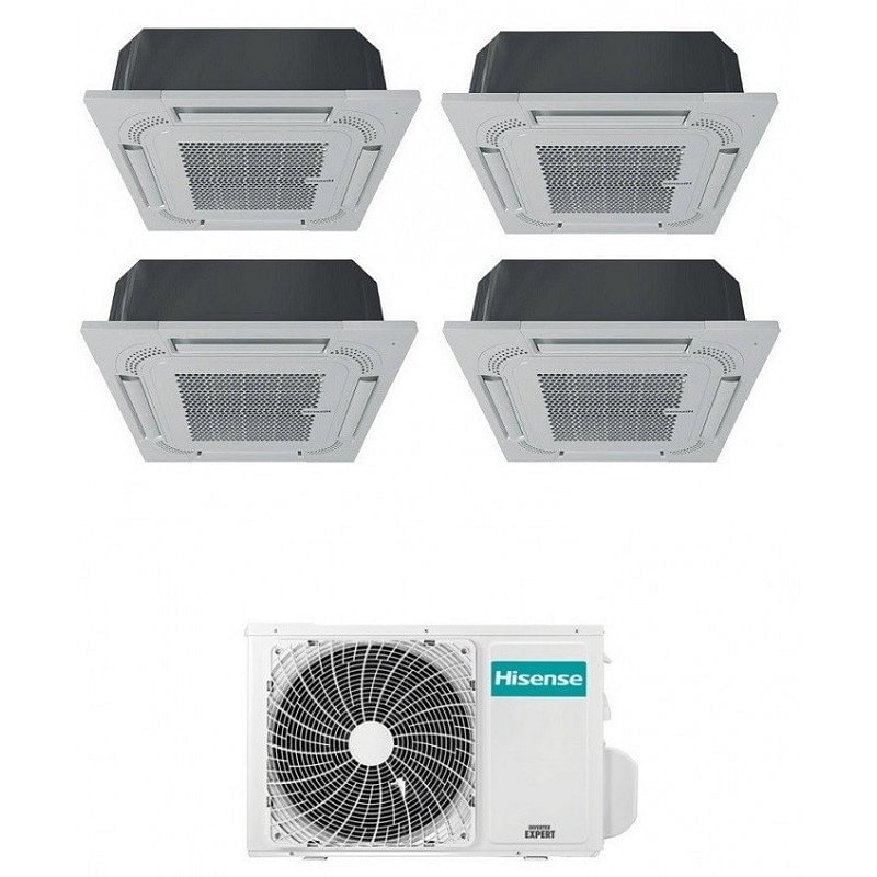https:zetaidraulica.gumlet.io hisense condizionatore cassetta a 4 vie quadri split inverter gas r32 90009000900012000 btu