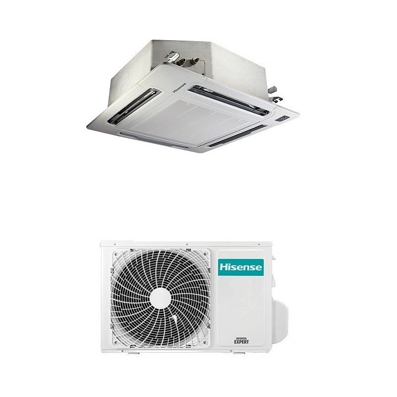 https:zetaidraulica.gumlet.io hisense condizionatore cassetta a 4 vie monosplit inverter gas r32 24000 btu auc71ur4rgb4 a plus plus
