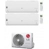 CONDIZIONATORE LG LIBERO SMART WIFI R32 DUAL SPLIT INVERTER 9000+12000 BTU MU2R15 A+++