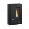 STUFA A PELLET LA NORDICA EXTRAFLAME LUISELLA 5.0 5,1 KW IN ACCIAIO COLORE NERO AD ARIA