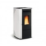 STUFA A PELLET LA NORDICA EXTRAFLAME KETTY 5.0 6,5 KW IN ACCIAIO COLORE BIANCO AD ARIA