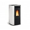 STUFA A PELLET LA NORDICA EXTRAFLAME KETTY 5.0 6,5 KW IN ACCIAIO COLORE BIANCO AD ARIA