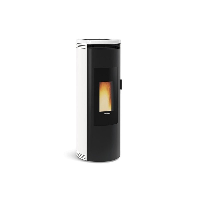 https:zetaidraulica.gumlet.io stufa a pellet la nordica extraflame amika 8 kw in acciaio colore bianco ad aria