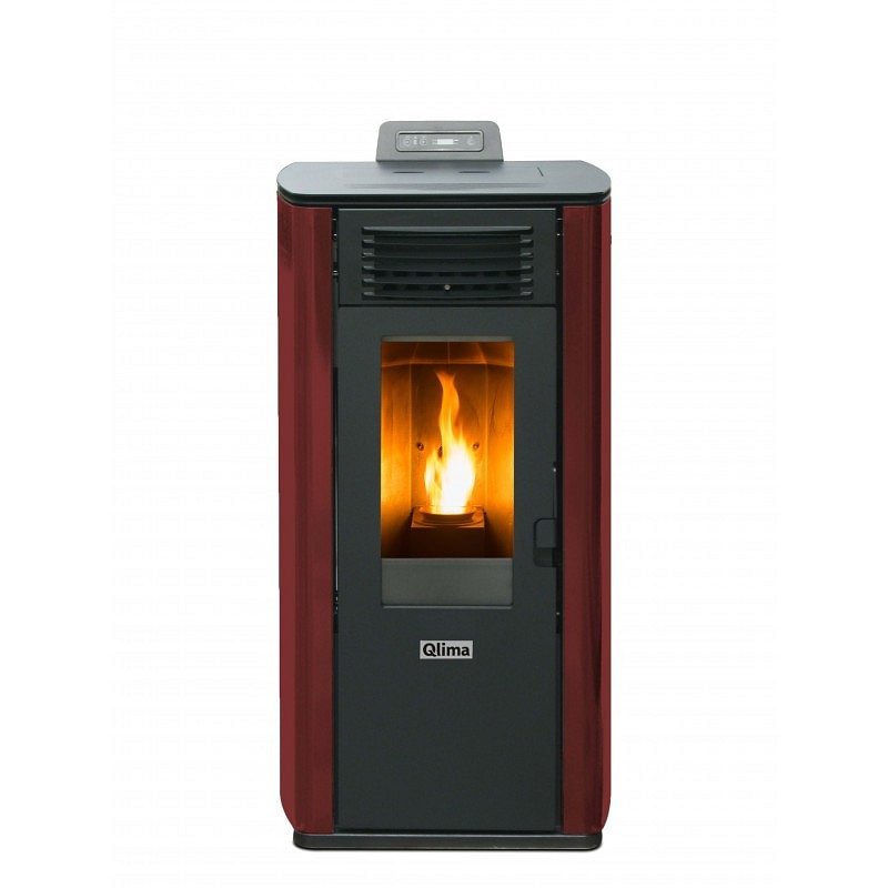 https:zetaidraulica.gumlet.io stufa a pellet qlima fiorina 74 s line 745 kw in acciaio rossa ad aria ventilata
