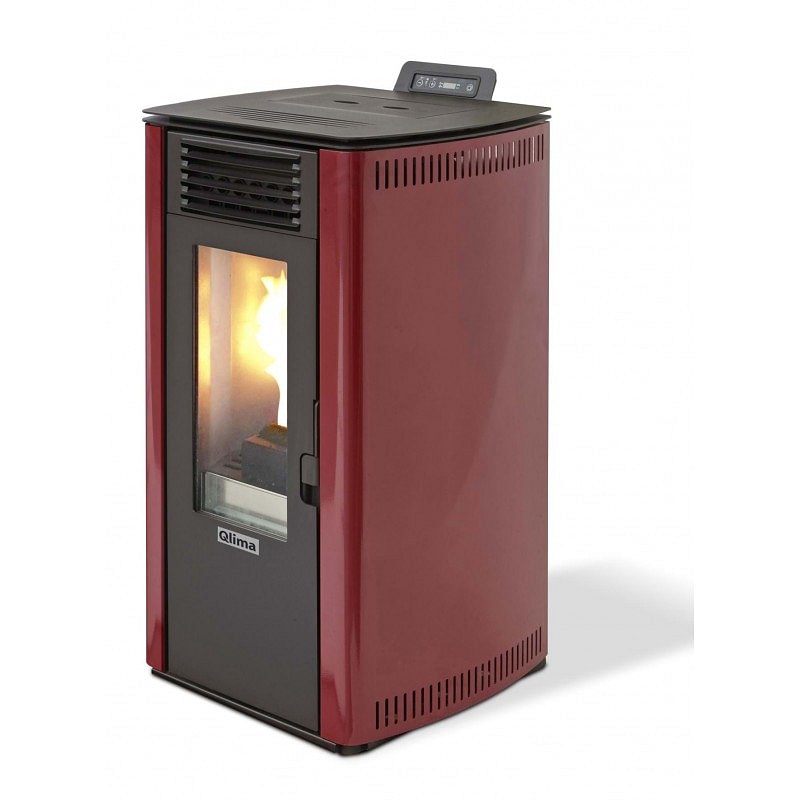 https:zetaidraulica.gumlet.io stufa a pellet qlima fiorina 74 s line 745 kw in acciaio rossa ad aria ventilata