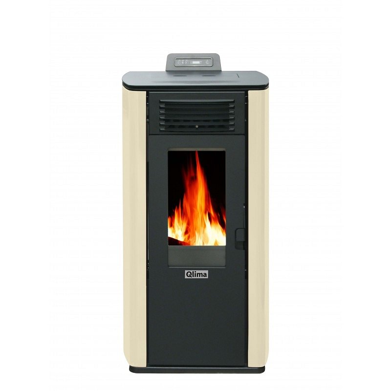 https:zetaidraulica.gumlet.io stufa a pellet qlima fiorina 74 s line 745 kw in acciaio colore avorio ad aria ventilata