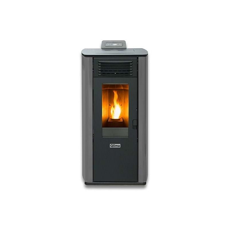 https:zetaidraulica.gumlet.io stufa a pellet qlima fiorina 90 s line 90 kw in acciaio grigia ad aria ventilata