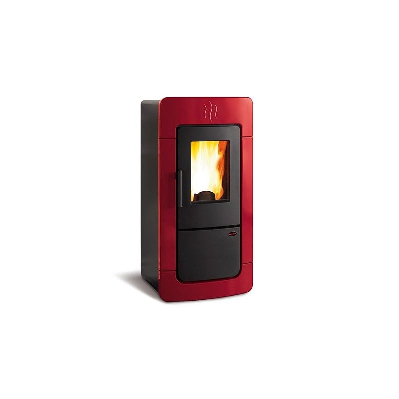 https:zetaidraulica.gumlet.io termostufa a pellet la nordica extraflame diadema acs idro 284 kw in maiolica bordeaux kit acqua sanitaria ad acqua