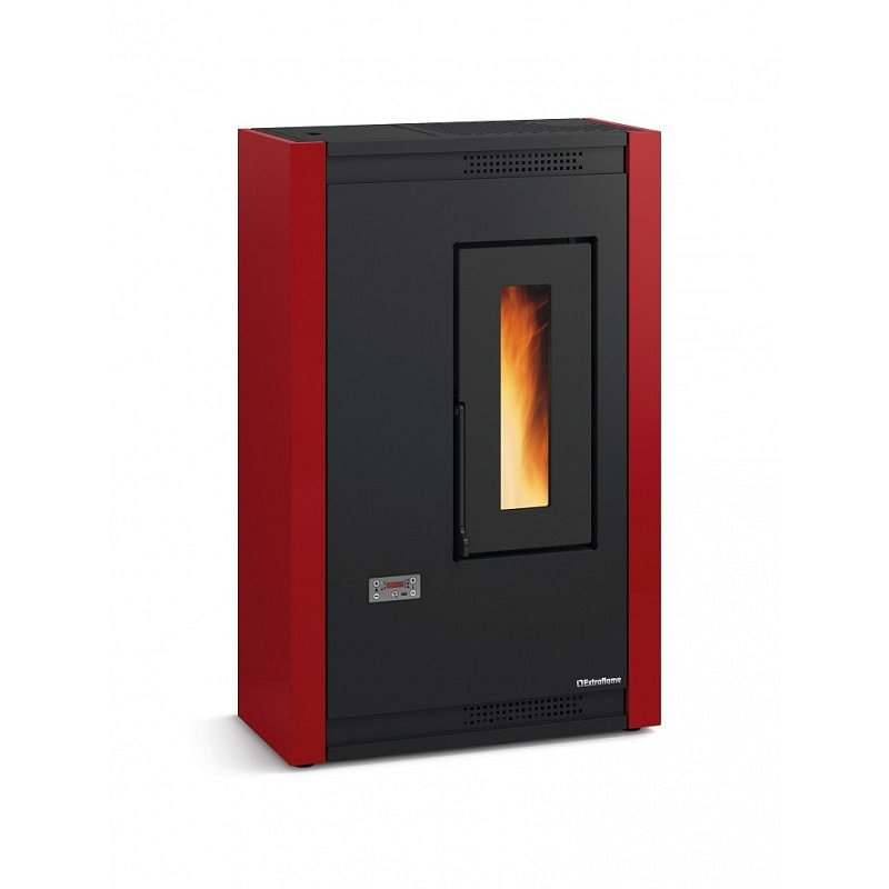 https:zetaidraulica.gumlet.io stufa a pellet la nordica extraflame luisella 44 kw in acciaio colore bordeaux ad aria
