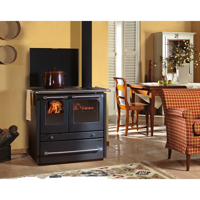 https:zetaidraulica.gumlet.io termocucina a legna la nordica extraflame termosovrana dsa idro 135 kw colore antracite ad acqua